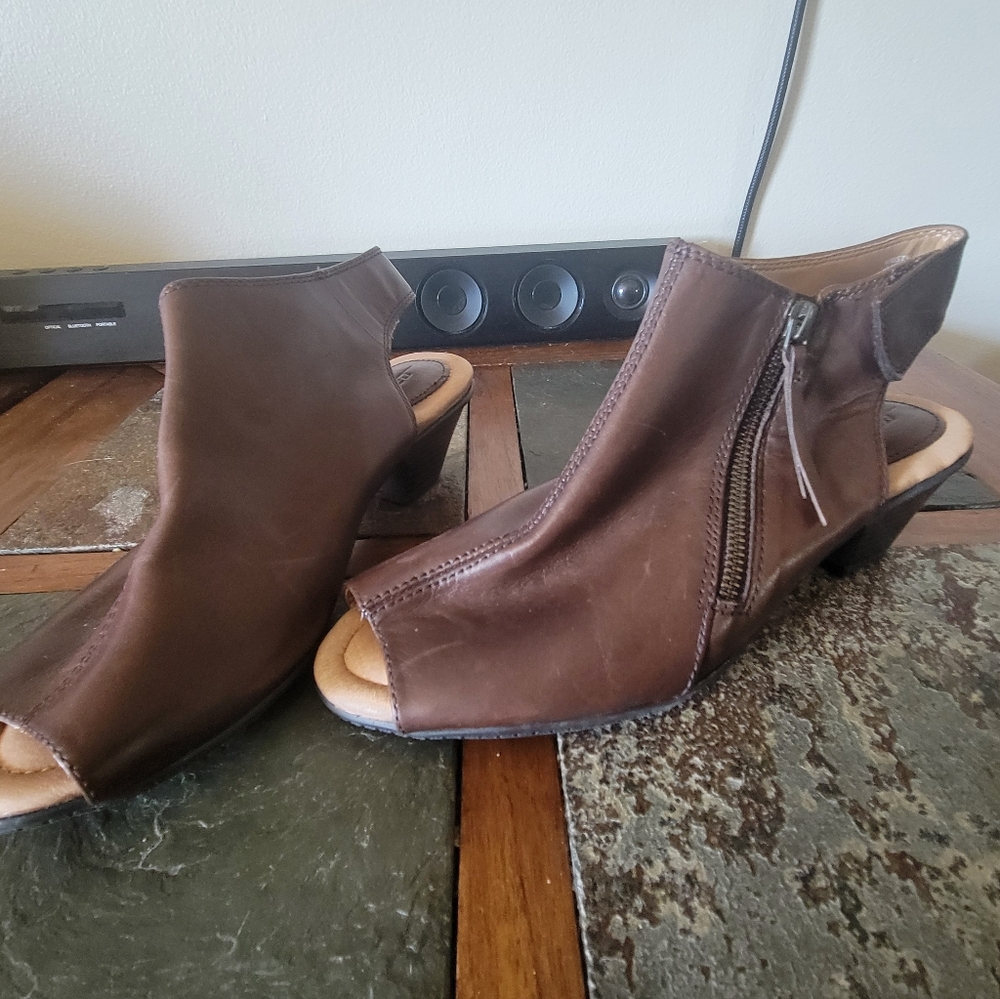 NEW EARTH Kristy ankle boot boot peep toe sandals - Picture 3 of 9